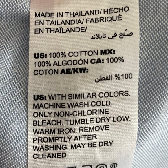 Chico's Pull On 3 Button Cotton Tunic Top w Lg Button Detail Lt Blue Sz 2P NWOT - Picture 12 of 13